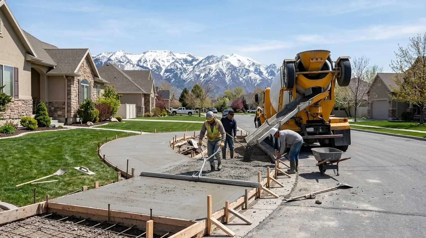 Best Time to Pour Concrete in Vineyard UT: Seasonal Guide