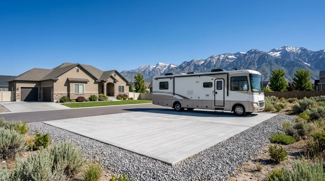 Concrete RV Pads in Vineyard UT: What You Need to Know