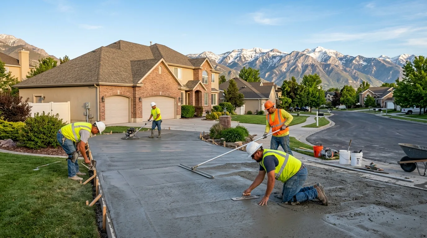 Winter Concrete Pouring in Vineyard UT: Tips & Precautions
